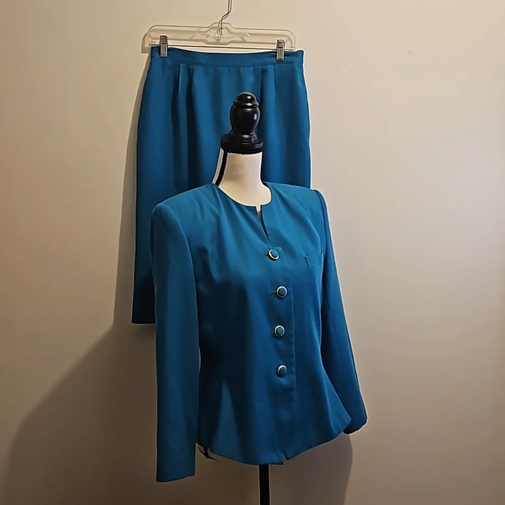 Worthington Women's 2pc Skirt Suit Matching Set Size 10 #W-820